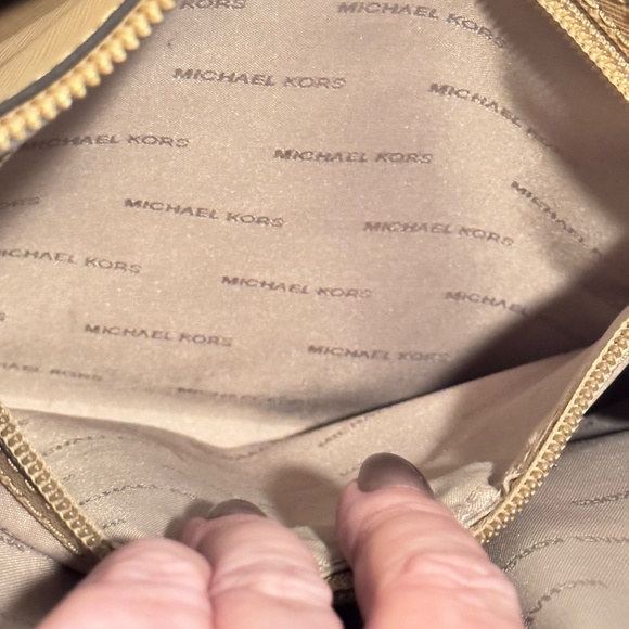 Michael Kors Woman's Logo Handbag, Chocolate Brown with Tan Leather - Picture 13 of 13